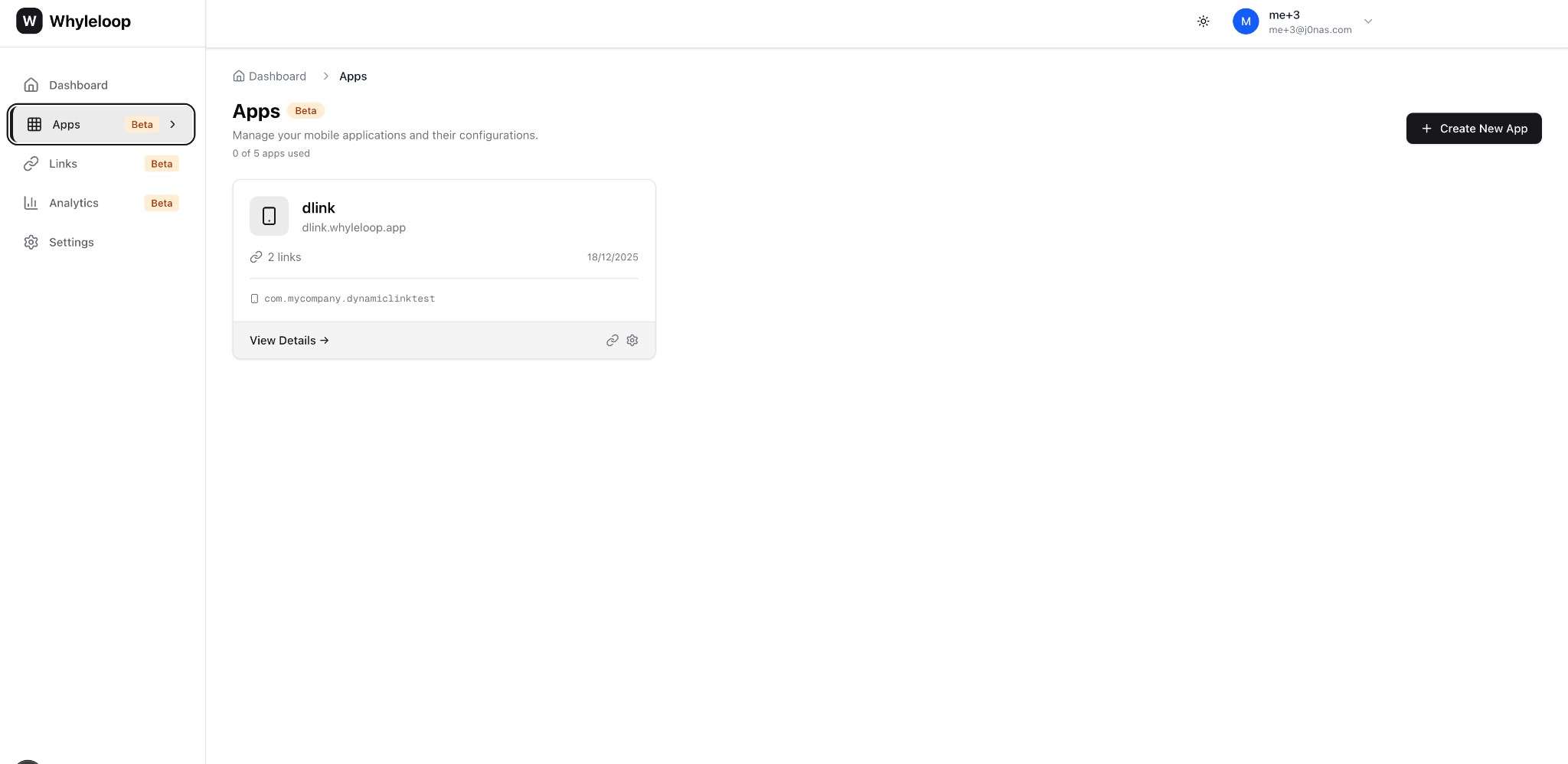 Apps Management Dashboard